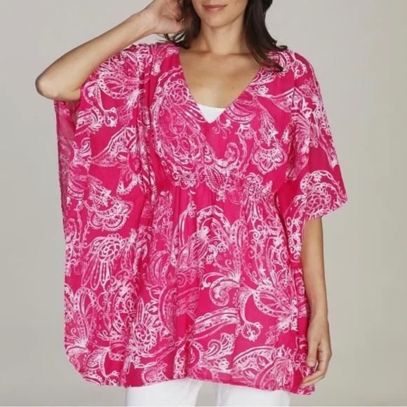 Fresh Produce Paisley Simple Tunic Top - Picture 1 of 6